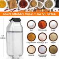 4pack Salt and Pepper Shakers Set - Glass Salt Shaker with Sealed Lid