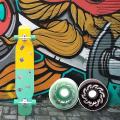 1pcs Skateboard Wheels 70mm 82a Pu,professional Frosted Wheels,green