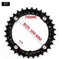 64/104 Bcd Bike Chainring Set with Pin, Steel Chainring 22t 32t 44t
