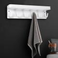 Hooks Wall Mount and Key Holder for Wall Decorative, Office White