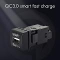 Car Usb Charger Qc3.0 Car Charger Usb Port for Toyota Ralink 2019