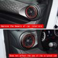Car Carbon Fiber Interior Dashboard Side Air Vent A/c Outlet Cover