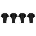 Four Pack Of Durable Rubber Replacement Tips for Trekking Poles
