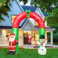 Christmas Inflatable Archway Decorations for Yard Square Eu Plug