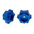 4pcs Metal Hex Adapters Converter (+5mm) for Losi Monster Truck,blue