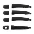 1 Set Of 4-door Exterior Handle, Front and Rear, Left and Right