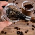 Coffee Grinder Brush, Portable Coffee Machine Wood Handle Cleaning