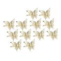 12pcs Gold Butterfly Napkin Ring Napkin Buckle Hotel Table Decoration