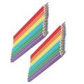 24pcs Rainbow Paper Pencil Children's Writing and Painting Hb