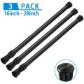 3pcs Spring Curtain Rods 16 to 28 Inch Tension Rod Spring Curtain Rod