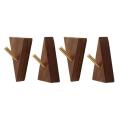 Nordic Japanese Creative Walnut Beech Solid Wood Copper Coat Hook