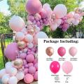 134pcs Latex Balloon Arch Party Backdrop Holiday Dinner Table Decor