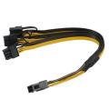8 Pin to 3x 8pin (6+2) Pin Pci-e Extension Cable for Graphics Card