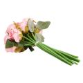 12pcs/lots Rose Flowers Wedding Bouquet Rose Silk(pink