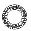 Motsuv Bike Chainring 104bcd 36t with Protection Disc for 7-12 Speed