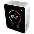 Air Quality Monitor Carbon Dioxide Meter Digital Co2 Detector White
