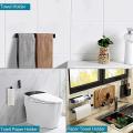 3pcs Black Kitchen Towel Holder Punch-free Bathroom Towel Holder