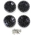 1.0 Beadlock Wheel Hub Metal Micro-wheel Rim for Axial Scx24,4