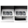 Headlight Switch Storage Box Mat Carbon Fiber for Toyota Rav4