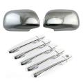 Abs Chrome Side Wing Mirror Door Handle Cover for Toyota Rav4