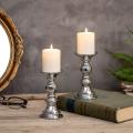 Black Pillar Candle Holders Decor for Festival Parties Living Room