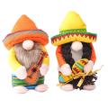 2pcs Fiesta Gnome Couple Cinco De Mayo Tomte for Mexican Taco Tuesday