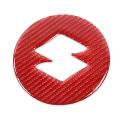 Car Steering Wheel Center Cover Trim for Jimny 19-22,red Carbon Fiber