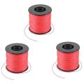 3x 500m 100lb 0.5mm Strong Braided Fishing Line Pe 4 Strands Red