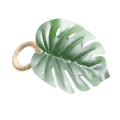 6pcs/lot Green Leaves Napkin Rings Napkin-holder Wedding Gifts Decor