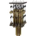 Outdoor Indoor Metal Tube Wind Chime with Copper Bell 80cm