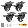 2inch Caster Wheels,heavy Duty Casters Set Of 4,pu Casters