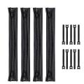 4 Pack Cable Management Sleeve with 10 Pcs Cable Tie with Zipper