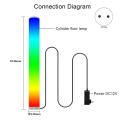 Corner Floor Lamp Rgb Color Changing Floor Lamp Night Light Eu Plug