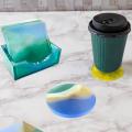 12 Pieces Coaster Resin Molds Set, for Epoxy Resin, Cup Mats, Diy Art