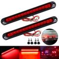2pcs 10inch Stop Turn Tail Light for Heavy Duty Boats Trucks Red