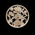Wooden Carved Onlay Applique Unpainted Wood Applique Vintage Style