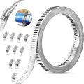 304 Stainless Steel Worm Clamp Hose Clamp Strap 11.5feet