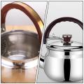 1pc Stainless Steel Teakettle Kitchen Whistle Boiling Water Kettle