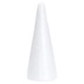 10pcs 16 Cm White Solid Foam Diy Craft Cone, for Craft Christmas