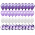 40pcs 12inch Purple Latex Balloons Baby Birthday Party Decorations