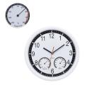 Stone Clock Silent Wall Clock Accurate Thermometer Humidity Indoor