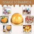 150 Pcs Mini Cupcake Boxes Muffin Pod Dome Muffin Cake Container