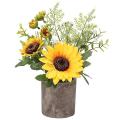 Artificial Sunflower Potted Plant for Home Indoor Bathroom Kitchen
