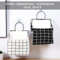 2pcs Over The Door Closet Organizer with Metal Frame, Pocket Linen