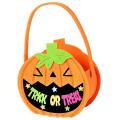 Halloween Trick Or Treat Candy Felt Holder Bag for Snacks for Kids-a