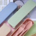 4pcs Reusable Plastic Spoon Cutlery, Portable Camping Cutlery (beige)