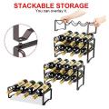 3-tier Stackable Wine Rack,wine Storage Holder for Kitchen Countertop