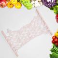 2pcs Hanging Fruit Hammock with Wood Rod & Hooks for Kitchen Cabinet