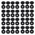 500 Packs Hinged Screw Caps Plastic Fold Washer Flip Tops (black)