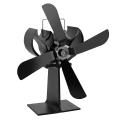 4 Blades Heat Powered Stove Fan Fireplace Fan Heat Powered Fan B